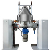 Miscelatore centrifugo pneumatico elettrostatico per contenitori di polvere